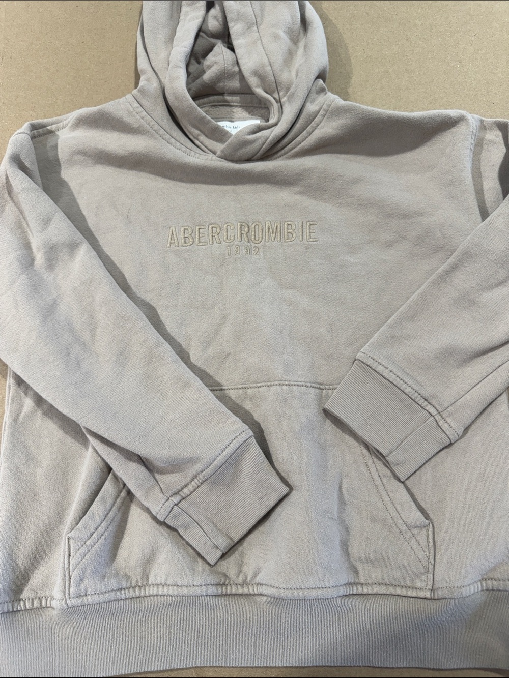 Abercrombie & Fitch Men’s Taupe Pullover Hoodie